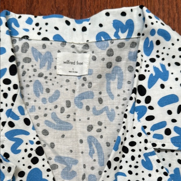 BNWOT WILFRED FREE CALLISTO PATTERNED BUTTON-UP SHIRT - Picture 7 of 9